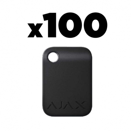 Tag Black (10 pcs) pack 100 badges noir sans contact Ajax