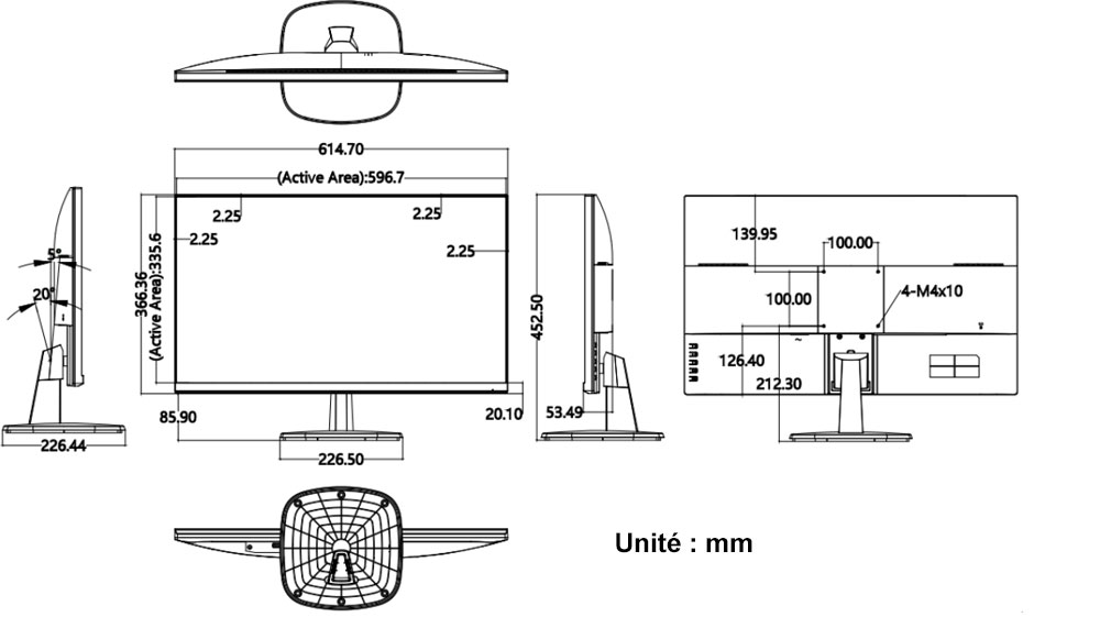 Schéma Hikvision DS-D5227U3-1P0